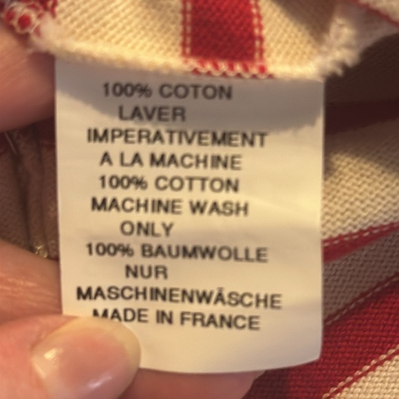 Madewell x Armor Lux Made in France Red and Cream Long Bell Sleeves Top - Picture 8 of 12